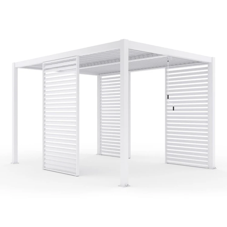 Pergola ogrodowa luxe 3x4 - biała - majowo.pl