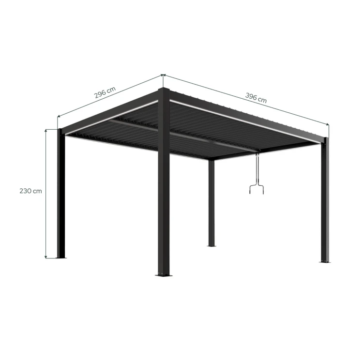 Pergola ogrodowa luxe 3x4 - majowo.pl