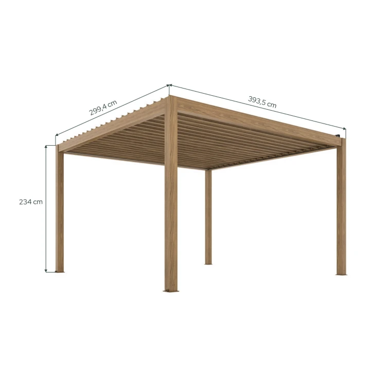 Pergola ogrodowa  elektryczna 3x4 luxe - majowo.pl