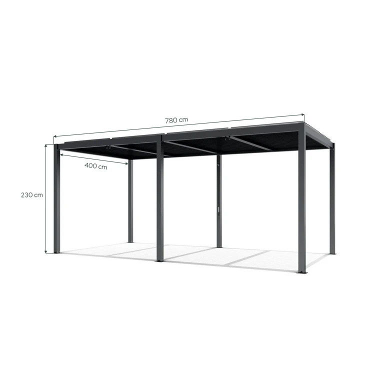 Pergola ogrodowa luxe 7,8x4 - majowo.pl