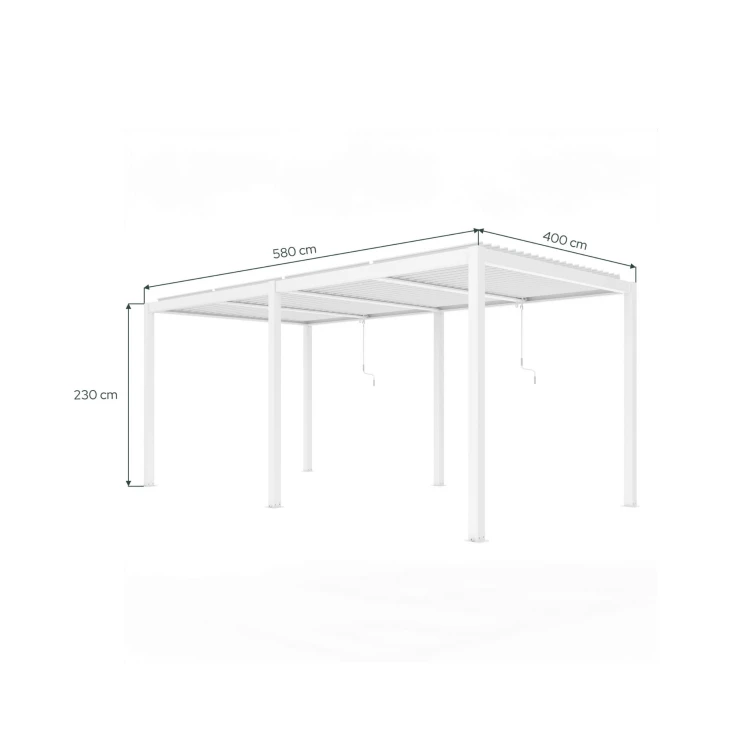 Pergola ogrodowa luxe 5,8x4 - majowo.pl