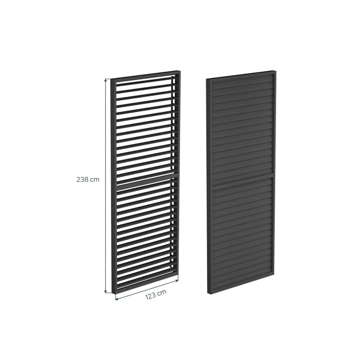 panel żaluzjowy boczny aluminium  - majowo.pl