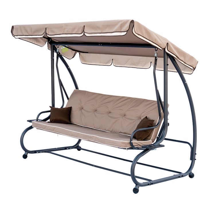 Huśtawka ogrodowa z daszkiem.