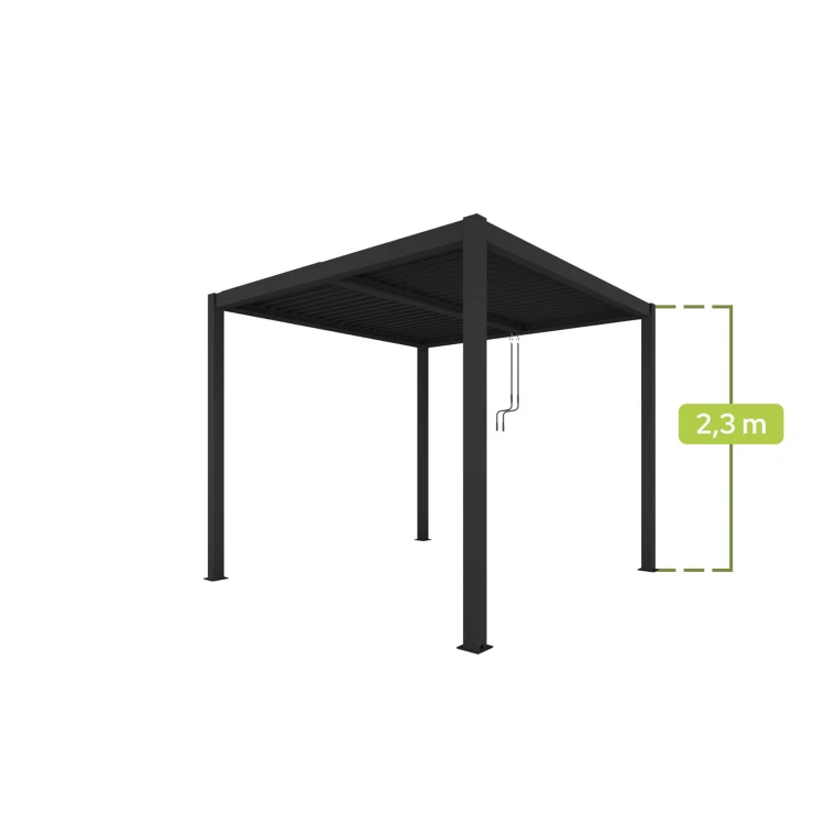 Pergola ogrodowa aluminiowa 3x3 - majowo.pl
