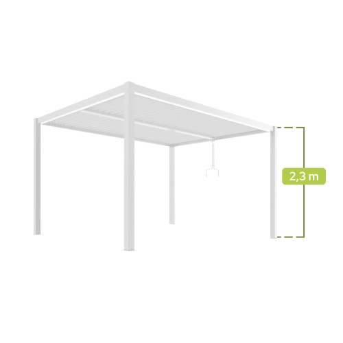 Pergola ogrodowa luxe 3x4 - biała - majowo.pl