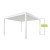 Pergola ogrodowa luxe 3x4 biała - majowo.pl