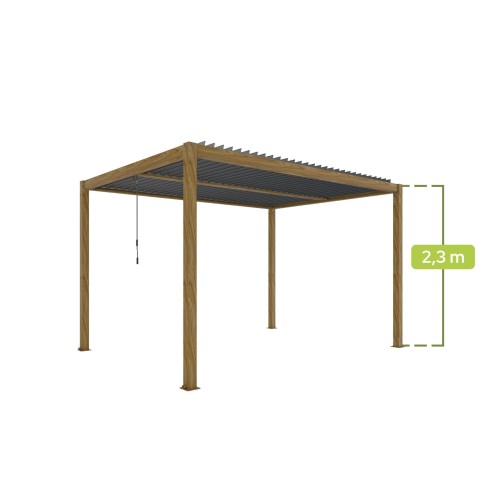Pergola ogrodowa luxe 3x4 drewno - majowo.pl