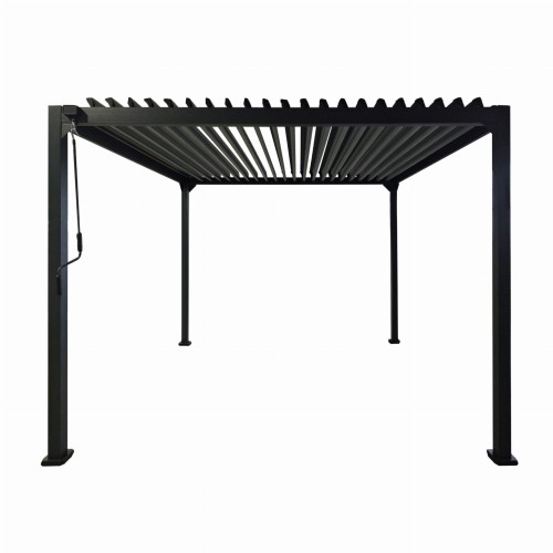 PERGOLA OGRODOWA 3X4X2.3M ALUMINIOWA ZE STALOWYM DACHEM
