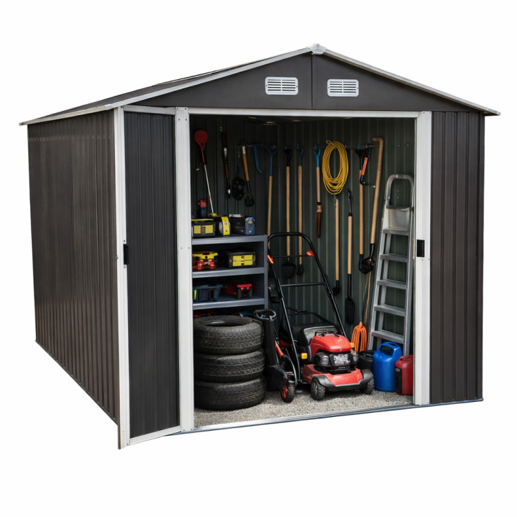 duży domek narzędziowy