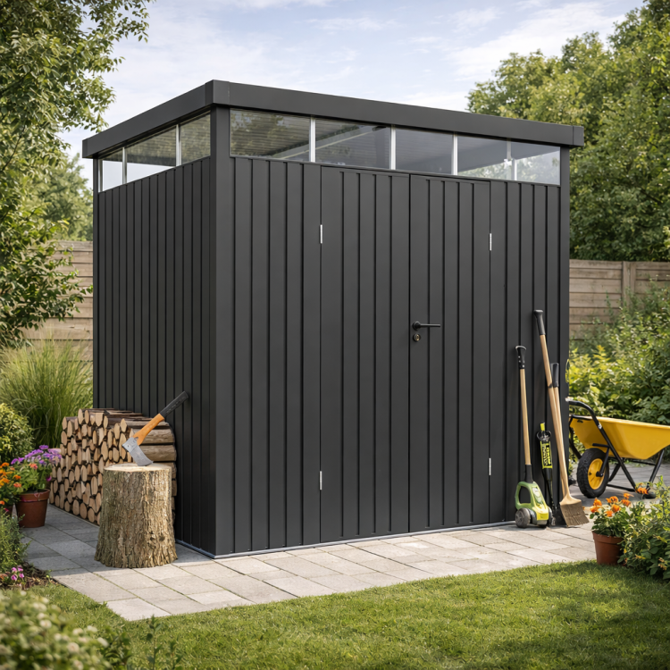 Domek narzędziowy stalowy