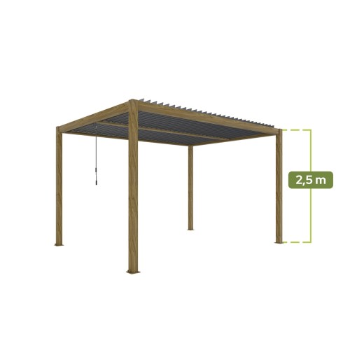 pergola ogrodowa drewniana 4x4x2,5m wysokości - majowo.pl