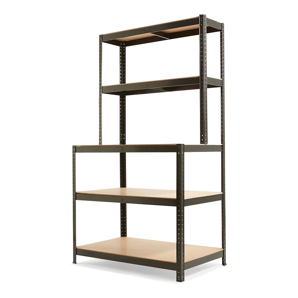 Regał magazynowy z nadstawką P 100 × 30/60 × 180 cm