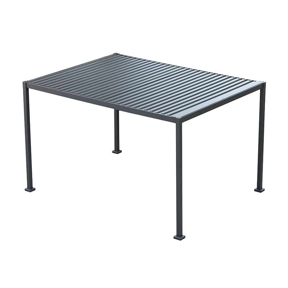 Pergola aluminiowo-stalowa 3 × 4 m z manualnym dachem