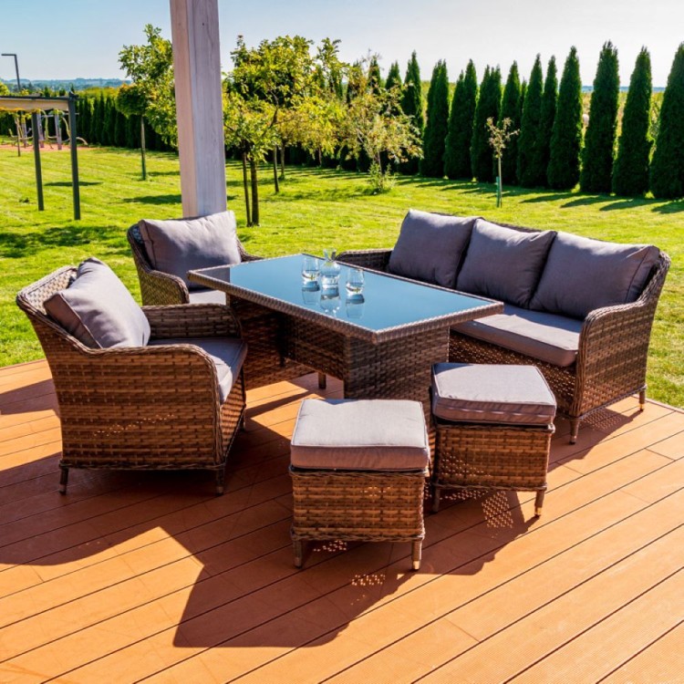 Zestaw mebli ogrodowych technorattan.