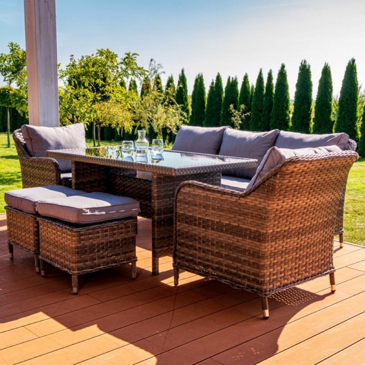 Zestaw mebli ogrodowych technorattan.