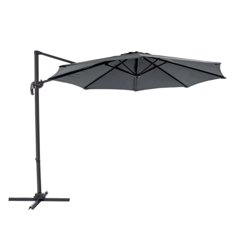 Parasol ogrodowy z regulacją.