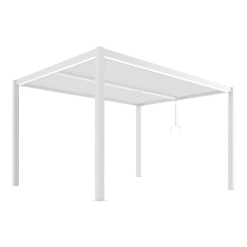 Pergola ogrodowa luxe 3x4 - biała - majowo.pl