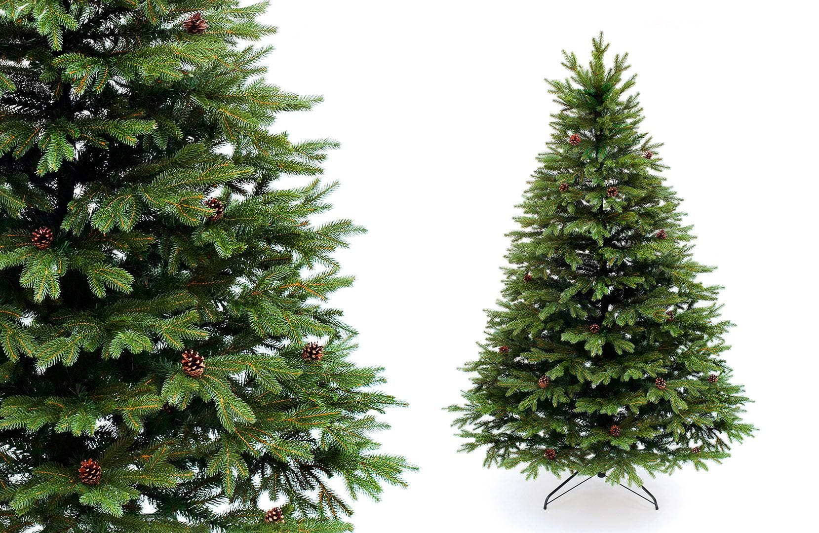 CHOINKA ŚWIĄTECZNA 220 CM ŚWIERK ALPEJSKI