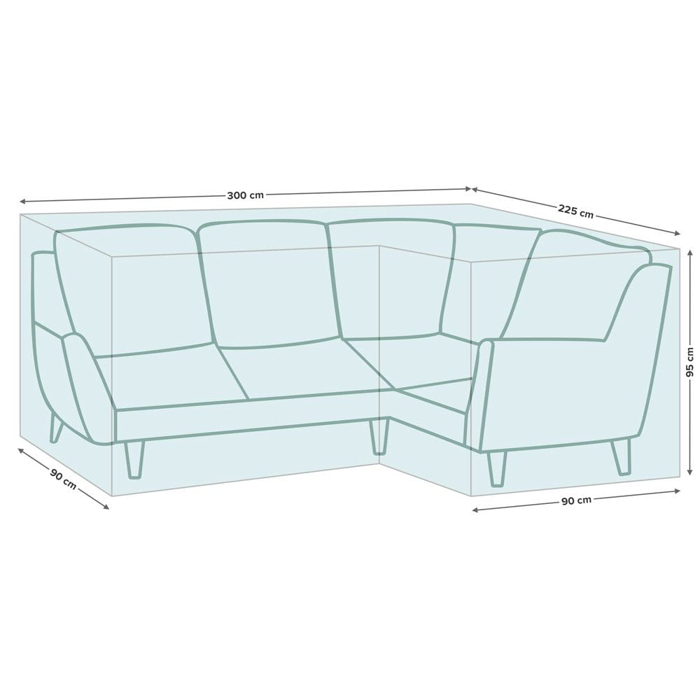 POKROWIEC NA NAROŻNIK OGRODOWY 300/225x90x95 CM