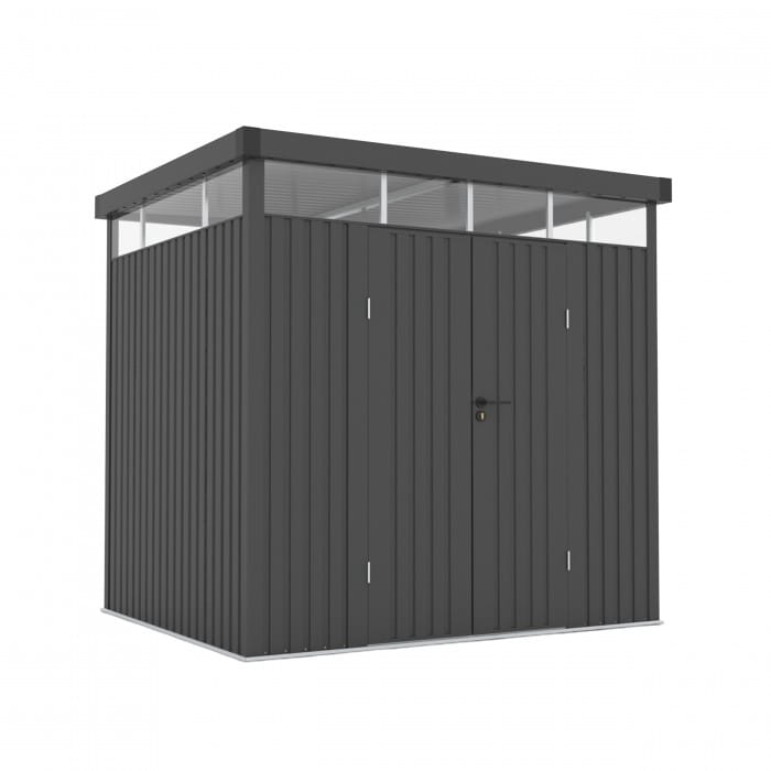 DOMEK NARZĘDZIOWY STALOWY 200×239×227 CM – DUŻY SCHOWEK NA NARZĘDZIA Z OKNEM, OGRODOWY