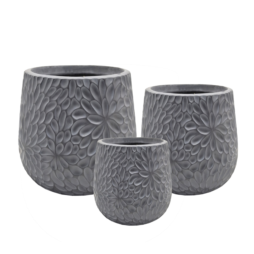 DONICE OGRODOWE ASHORA  ZESTAW 3 SZT.