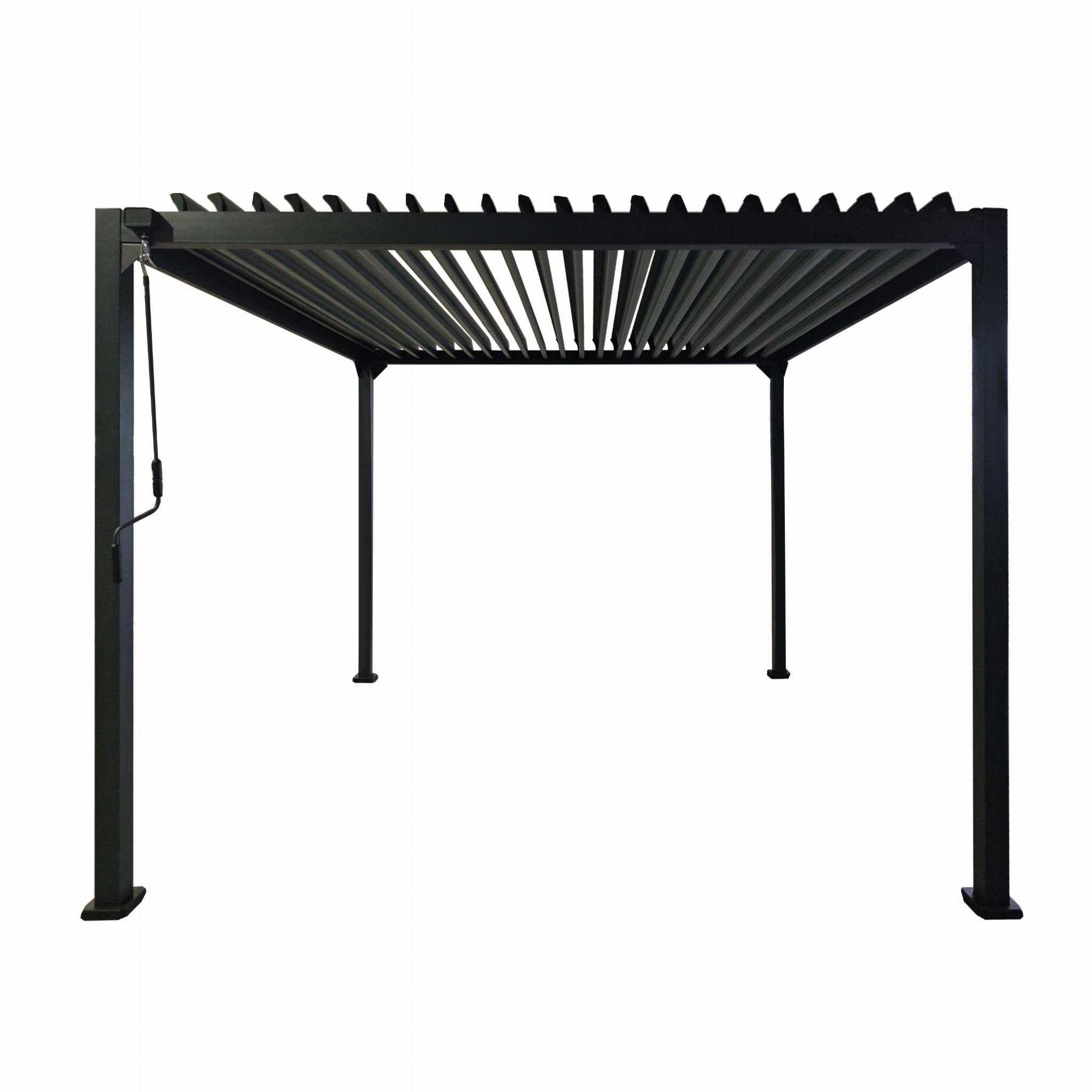 PERGOLA OGRODOWA 3X4X2.3M ALUMINIOWA ZE STALOWYM DACHEM