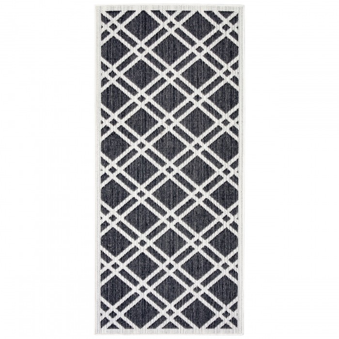 DYWAN ZEWNĘTRZNY DANI BLACK 80x180 CM TARASOWY BALKONOWY OGRODOWY